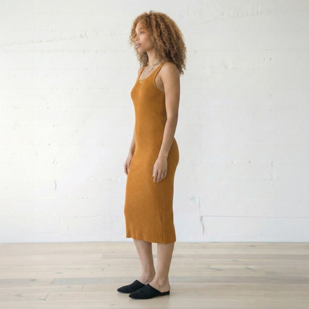 Organic Ribbed Layering Dress - Picture 3 of 5